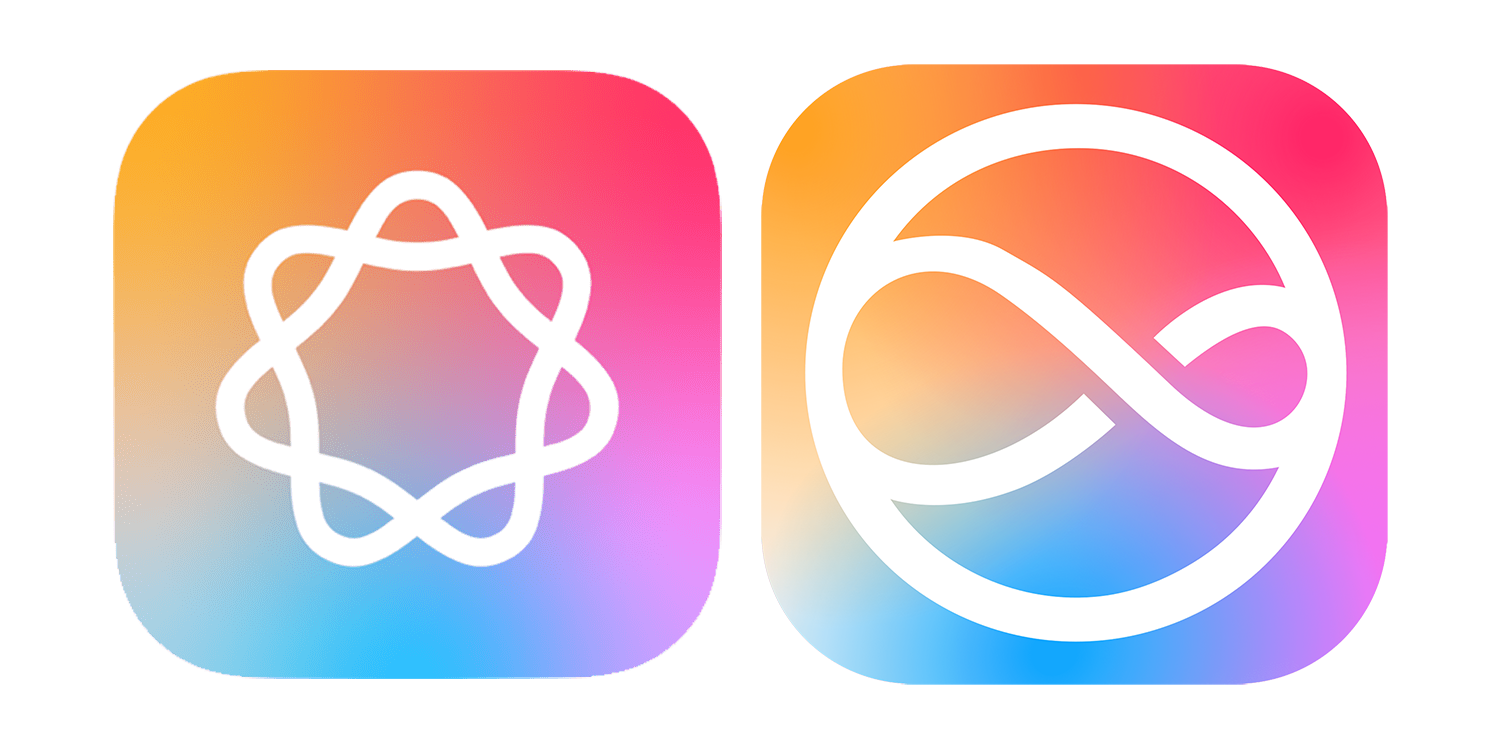 Apple Intelligence and Siri icons