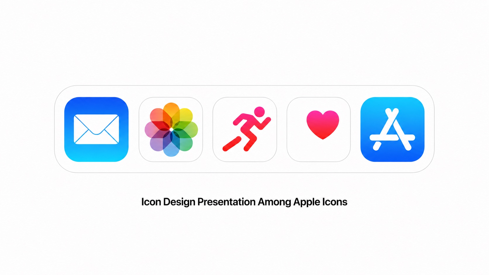 Record+ app icon presented among Apple app icons